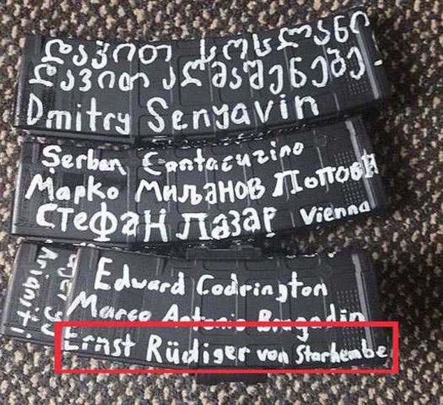 Ernst Rdiger von Starhemberg: 1683de Kahlenberg Muharebesinde Osmanly bozguna uratm generallerden birisi. Bu savan sonucunda kinci Viyana Kuatmas sona ermi ve Osmanlnn Avrupadan geri ekilmesi balamt. 