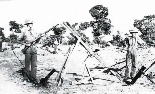 anakkale cephesinde ngiliz piyade birliklerinin kullandklar silahlardan bir blm. 