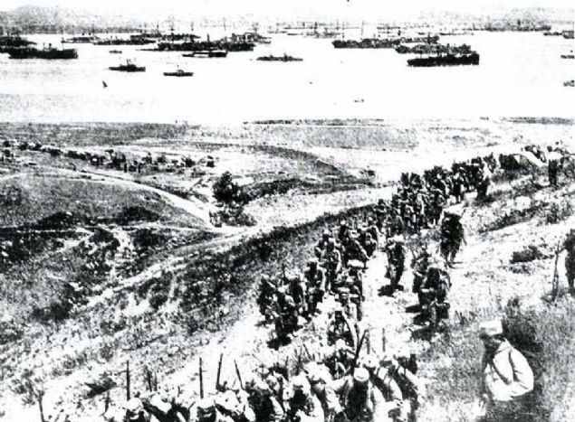 anakkale Sava'nda Osmanl cephesi.    