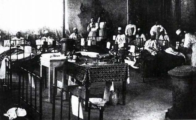 Gelibolu'da Kzlay'n hastahanesinde Trk yarallar  