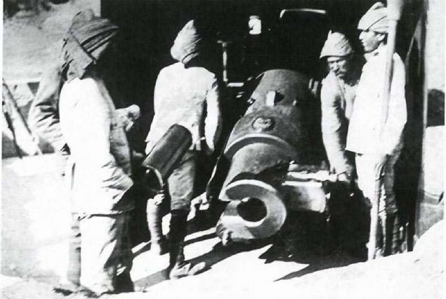 anakkale Sava'nda Osmanl cephesi.    