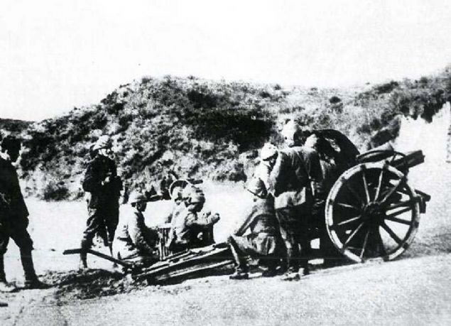 anakkale Sava'nda Osmanl cephesi.    