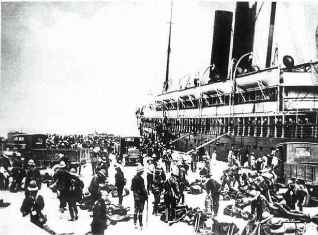 anakkale Sava'nda Osmanl cephesi.    