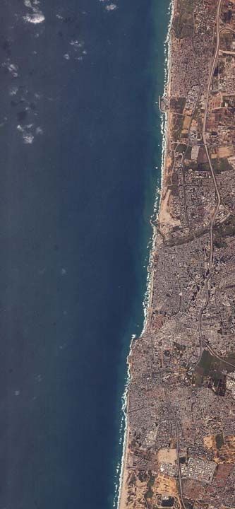 Tel Aviv, srail; 3 Ocak 2019 RASAT uydu grnts 