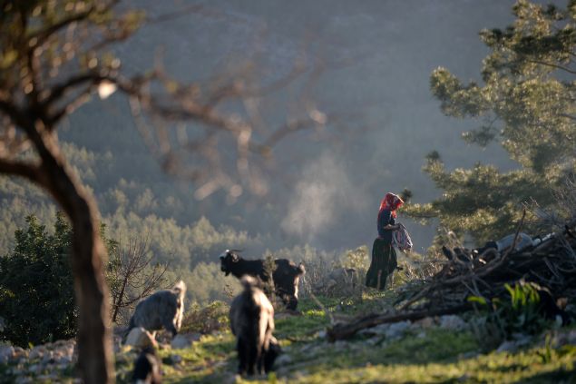 Rukiye G�b�t �al���rken, �ad�rdaki i�leri ve bebe�in bak�m�n� 55 ya��ndaki kay�nvalidesi Kezban G�b�t devralarak aile dayan��mas� sergiliyor. 