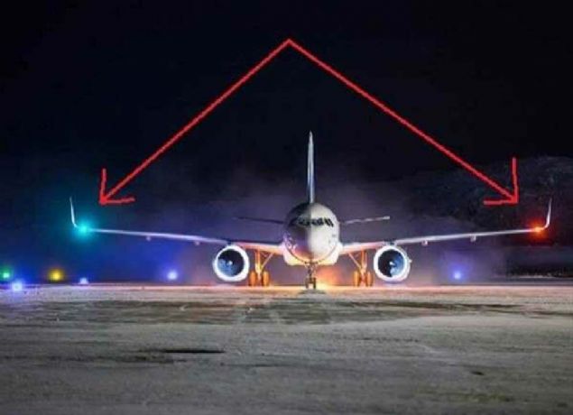 Pilot havada krmz ve yeil bir k grrse ona doru gelen bir uak olduunu anlar.                    