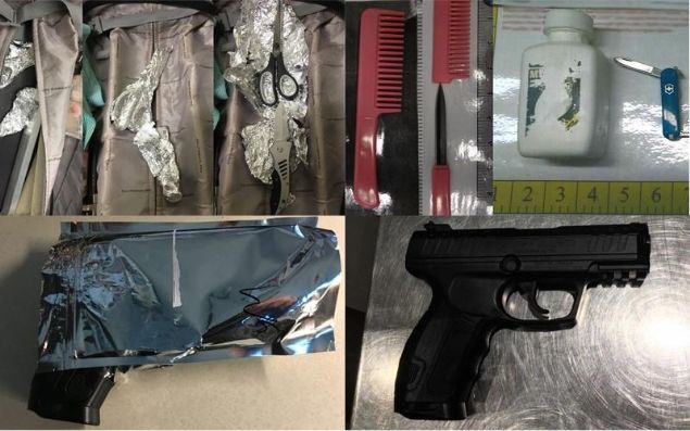 Yakalanan silahlarn 3 bin 656 adedi, toplam saynn yzde 86.15i dolu olarak yakaland. 1,432 adedi ise namluya mermi srlm halde tespit edildi. Bir ayda en ok ele geirilen silah says ise 32 adet ile Austos aynda Atlanta Hartsfield-Jackson Havaliman oldu.  