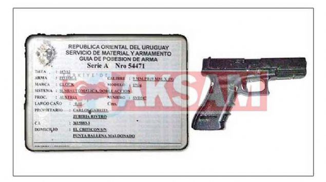 EVNDEN CEPHANELK IKTI   <br><br>  Uruguay polisi tarafndan Mehmet Aydn'n kald eve de baskn dzenlendi. Basknda evde adeta cephanelik ele geirildi. 