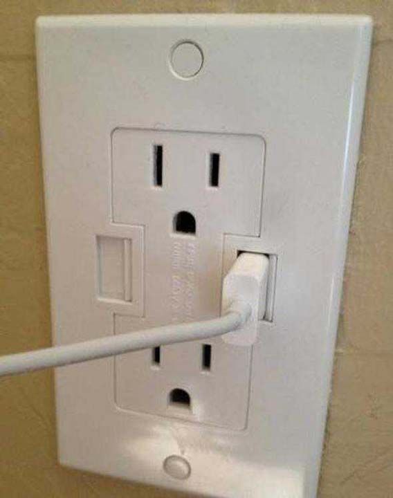 USB girileri de bulunan prizler...  