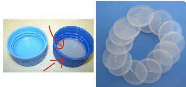 Plastik ie kapandaki effaf yuvarlak   <br><br>  effaf yuvarlan amac kapan dzgn kapanmasn salamak deil, suyun tadnn korunmas.  