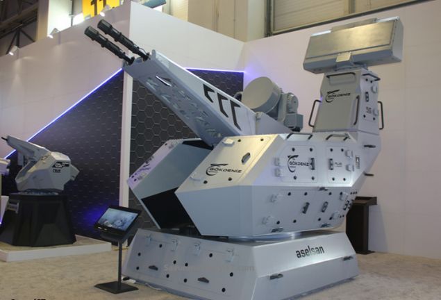 Aselsan tarafndan deniz platformlar iin gelitirilen hava savunma sistemi Gkdeniz de IDEF'te grcye kt.  