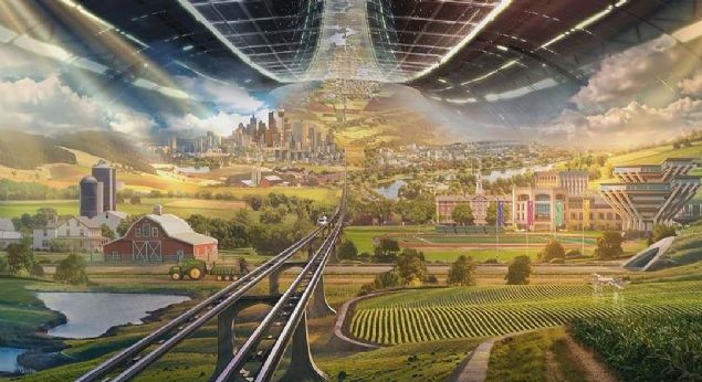 Bezos Ay'a uzay arac gndermeyi planladn duyurdu ve insan kolonileri iin yzen uzay aralar konusundaki umutlar hakknda da konutu.          