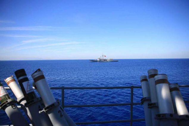 Tatbikat kapsamnda Saros Krfezi'nde TCG Salihreis Frkateyni tarafndan kara bombardman atlar icra edildi. Belirlenen 10 kilometre mesafedeki iki farkl hedefe at gerekletirildi.   