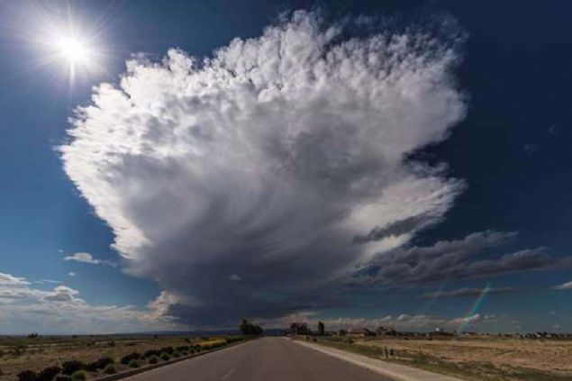 Colorado, ABD'de dev bir rs bulutu.           