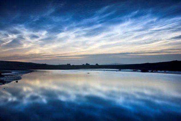 Stratosferik buz bulutlar, ngiltere.          