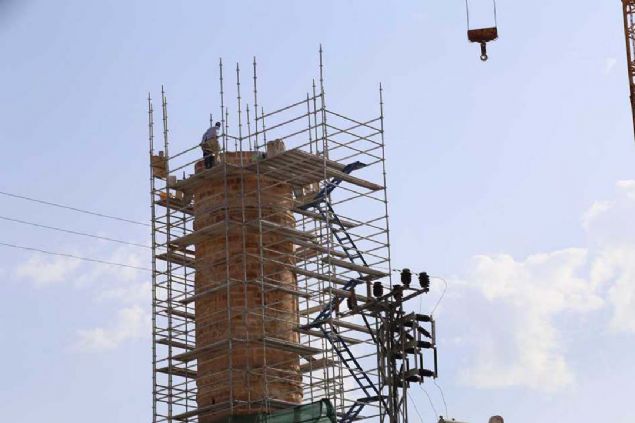 Bylece Sleyman Han Camisi minaresi, ta kap ve emesiyle arkeoparktaki yerini alm olacak.' ifadelerini kulland. 