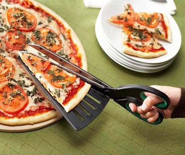 Pizza kesmek iin en ideal yntem   