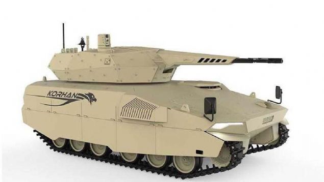 MLL DONANIM VE MHMMAT   <br><br>  KORHAN, muharebe sahas ihtiyalarn en ileri teknolojik olanaklardan yararlanarak karlamak zere gelitirdi.   <br><br>  Yksek ate gcne sahip, gelimi hedef tespit ve takip sistemleriyle donatlan KORHAN, kendini koruma ve evresel farkndalk sistemleriyle kullanc ve sistem bekasn en st seviyede salayabiliyor.  <br><br>  Sistemde, ana silah olarak yksek atm hzna sahip 35 milimetre top kullanlyor. Sz konusu top Makina ve Kimya Endstrisi Kurumu tarafndan retiliyor.  <br><br>  KORHAN, herhangi bir da bamllk olmakszn Trkiye'de retilen 35 milimetre parackl mhimmat kullanma kabiliyetine sahip bulunuyor.         