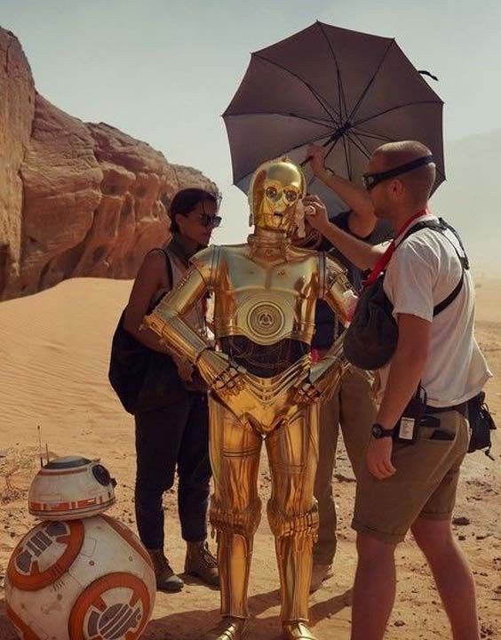 te 20 Aralk'ta vizyona girecek olan Star Wars: The Rise of Skywalker filminden kamera arkas kareleri... 