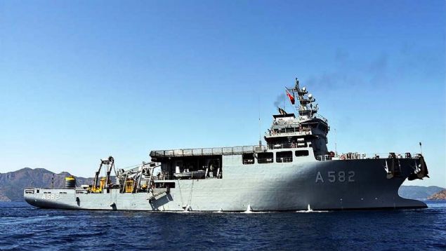 Tatbikatta Trk mhendis ve iiler tarafndan ina edilip, 2017 ylnda Deniz Kuvvetleri Komutanl envanterine giren Denizalt Kurtarma Gemisi TCG Alemdar'a tantm turu da dzenlendi. 