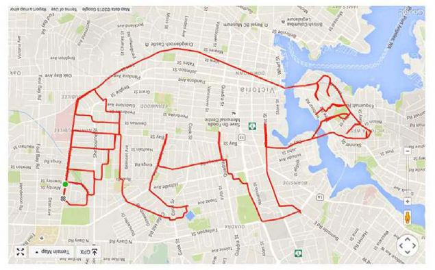 Stephen Lund bir GPS sanat��s�. Bisikletiyle yola ��k�yor ve �GPS �izimleri� yap�yor  