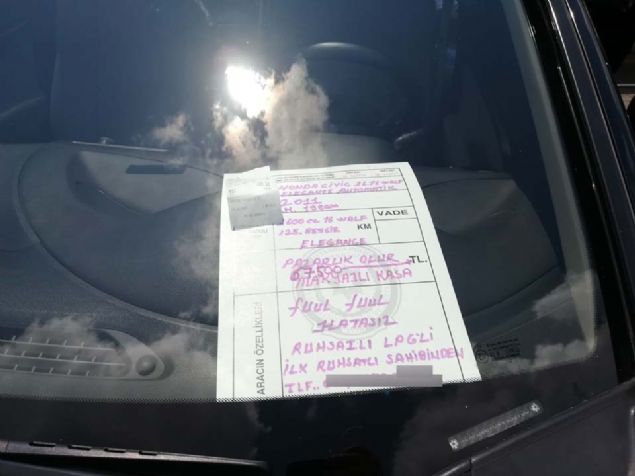 2011 HONDA CVC   <br><br>  67.500 TL              