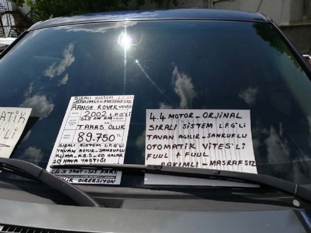 2002 RANGE ROVER   <br><br>  89.750 TL                   