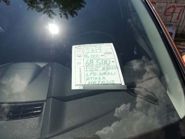 2017 FORD FESTA   <br><br>  68.500 TL               