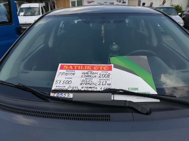 2008 TOYOTA COROLLA   <br><br>  51.500 TL      