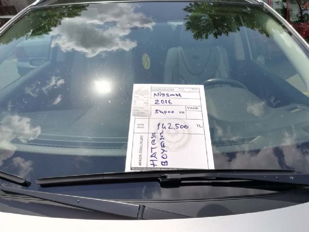 2016 NSSAN QASHQA   <br><br>  142.500 TL                  