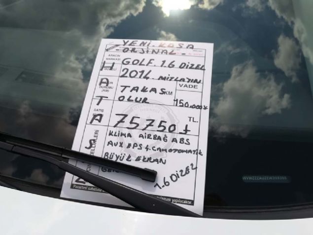 2014 VOLKSWAGEN GOLF   <br><br>  75.750 TL              