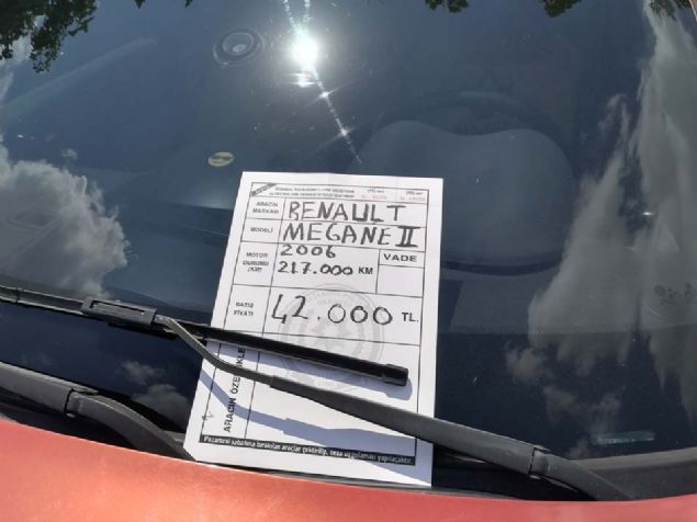 2006 RENAULT MEGANE   <br><br>  42.000 TL                       