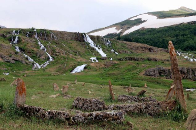 Yaz aylarnda 16 dereceye ulaan hava scakl nedeniyle yayla havasna sahip elalenin suyu tm yl akarak nce 30 metre ykseklikten Konarl Deresi'ne dklyor, ardndan kilometrelerce sonra Karasu Nehri'ne kavuuyor.    