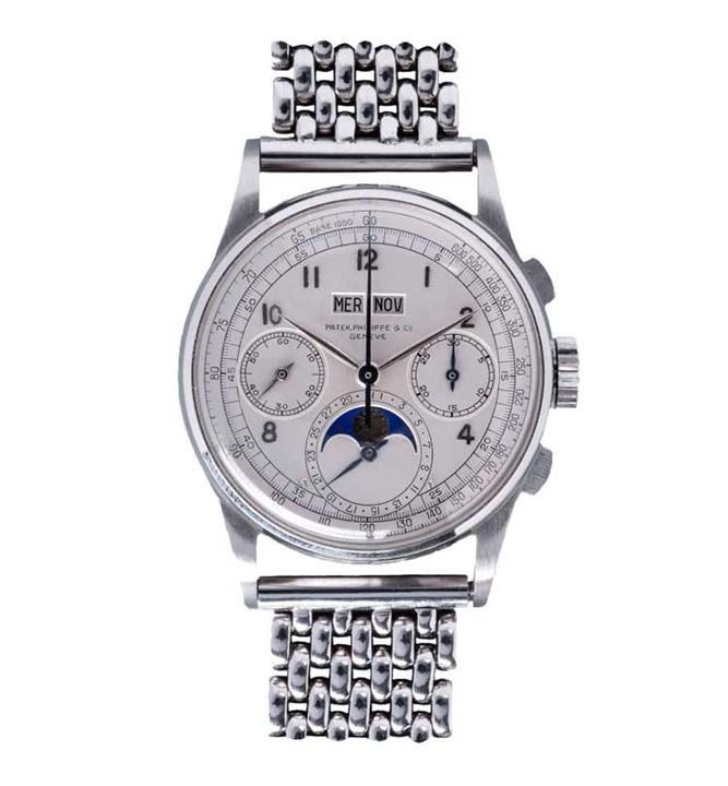 8.Patek Philippe Ref. 1518 in Stainless Steel / 11 Milyon Dolar   <br><br>  Yalnzca 4 adet retilen bu pahal saat kasasyla nl. Bu modelin kasas paslanmaz elik ile p-yaplmasyla dikkat ekiyor.        