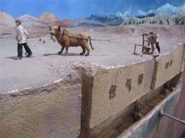 Tanr� Da�lar�ndan y�zy�llard�r b�lge halk�na hizmet veren yer alt� kanallar� 1,5 metre y�kseklikte, 60-70 cm geni�likte in�a edilmi� ve g�nde 858 metrek�p su ta��yor.   <br><br>  Ancak bug�n bu oran neredeyse ��te bir oran�nda d��m�� durumda.  