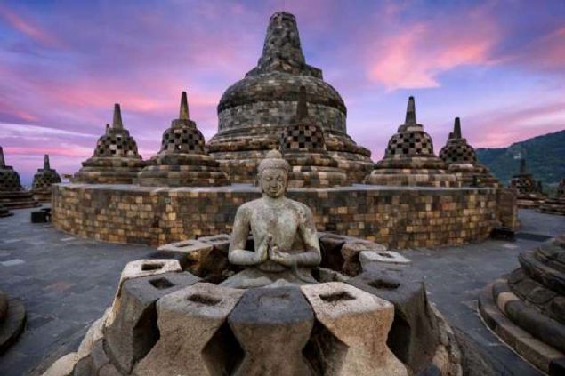 Borobudur in Magelang, Indonesia         