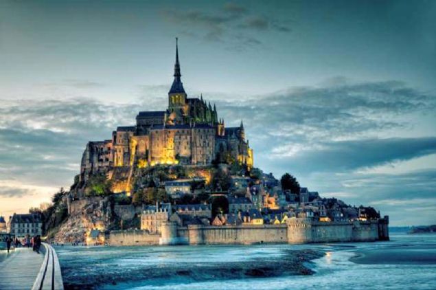 Le Mont-Saint-Michel, Normandy, Fransa       