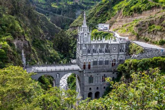Las Lajas Tapna, Ipiales, Kolombiya            