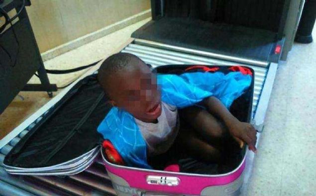 Fildii Sahili kkenli ocuk, u anda Ceuta'da yetkililerin bakmnda.  