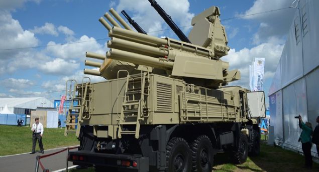 Pantsir-SM'in azami hz: 90 km/saat 