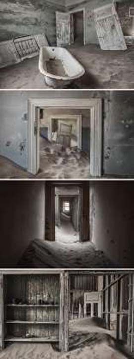 Bir zamanlar madencilerin yaad bir hayalet kasaba.      