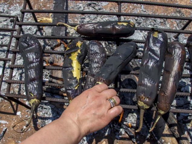 Bereketli topraklar�nda yeti�en binbir �e�it nimetle haz�rlanan zengin bir mutfa�a sahip Diyarbak�r'da mangal ate�leri 'babaganu�' i�in yanmaya ba�lad�.     