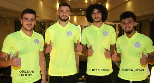 Ouz Kaan Gtekin / Burak Albayrak / Mahsun apkan - aykur Rizespor<br><br>  aykur Rizespor, Vedat Muri transferine karlk Fenerbahe`den Mahsun apkan ve Burak Albayrak` bonservisi, Ouz Kaan Gtekin`i kiralk olarak kadrosuna katt. Oyuncular yeni transfer Amadej Vetrih ile birlikte yeil-mavili ekibin Erzurum kampna katld.    