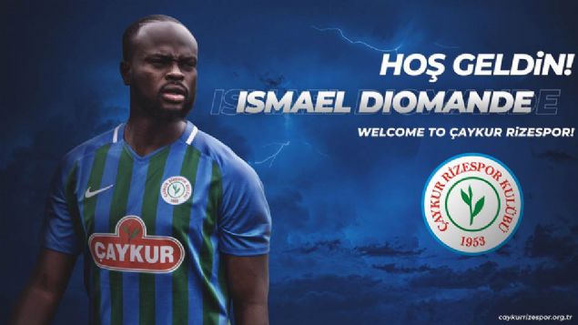 smael Diomande- aykur Rizespor<br><br>  aykur Rizespor Ismal Diomande ile 2 yllk anlama salad. Getiimiz sezon Fransa`nn SM Caen takmnda forma giyen 26 yandaki defansif orta saha oyuncusu Ismael Diomande ile 2 yllk anlama salad.    