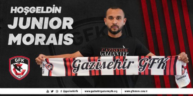 Junior Morais - Gaziehir Gaziantep<br><br>  Gaziehir Gaziantep, Brezilyal futbolcu Junior Morais ile 2 yllk szleme imzalad. 22 Temmuz 1986 ylnda Brezilya`nn Sao Luis ehrinde dnyaya gelen Morais, 2011 ylnda Portekiz ligi takmlarndan Freamunde`ye transfer oldu. Srasyla Astra Giurgiu ve FCSB takmlarnda forma giyen Morais, kariyerinde 359 resmi karlamaya kt, bu srede 14 gol atp, 38 kez asist yapt. UEFA Avrupa Ligi ve ampiyonlar Ligi`nde de toplam 50 karlamaya kan Brezilyal oyuncu, kariyerinde 3 kez de ampiyonluk sevinci yaad.    