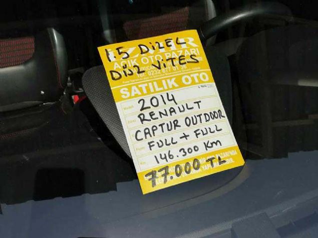 2014 Renault Captur 77.000 TL          