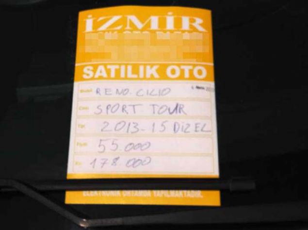 2013 Renault Clio Sporttourer 55.000 TL      