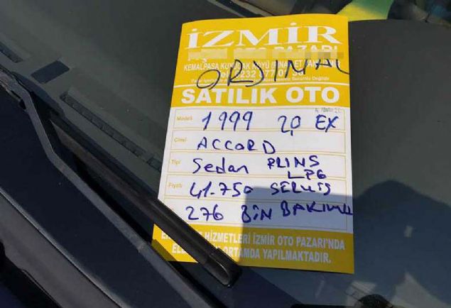 1999 Honda Accord 41.750 TL                