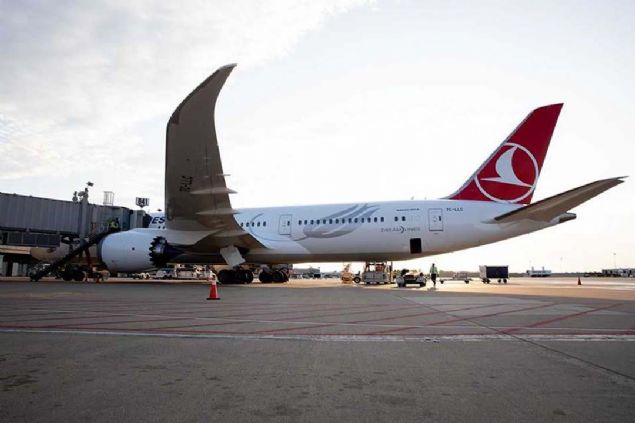 THY'nin filosuna ksa sre nce katlan ve 'rya uak' olarak nitelendirilen 787-9 Dreamliner, stanbul Havalimanndan ald ilk yolcularn Washington Dulles Uluslararas Havaliman'na indirdi.    