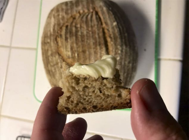 Deneyinin her admn fotoraflayan Seamus Blackley, ekmein aromas iin 'inanlmaz ve yeni' dedi.        